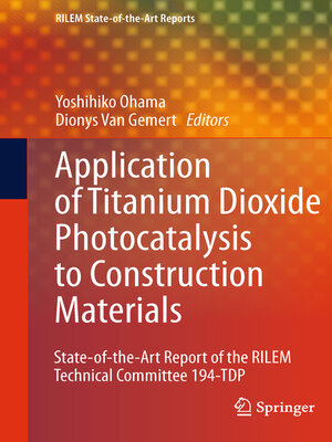 cover image of Application of Titanium Dioxide Photocatalysis to Construction Materials